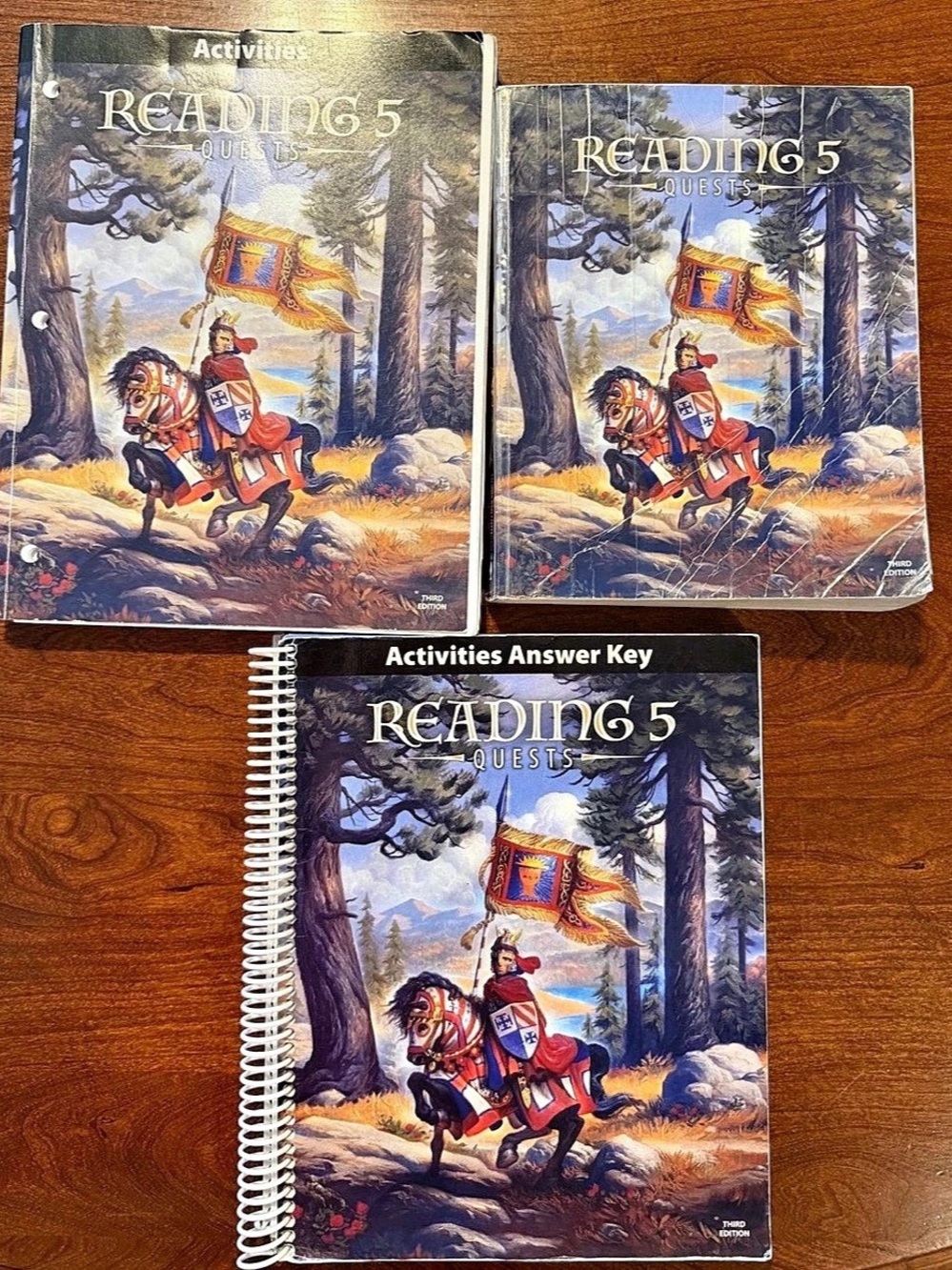 BJU Press Reading 5 Quests Third Edition Textbook Workbook Set